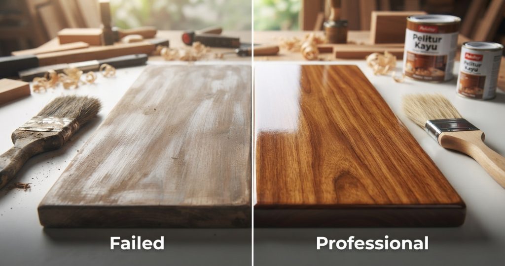 Jangan Asal Pilih Pelitur! 5 Kesalahan Finishing Kayu Ini Bikin Meubel Mahal Kelihatan Murahan